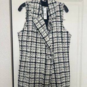 NWT ALICE AND OLIVIA MERI SLEEVELESS DOUBLE BREASTED MINI DRESS SZ 12 SOLD OUT